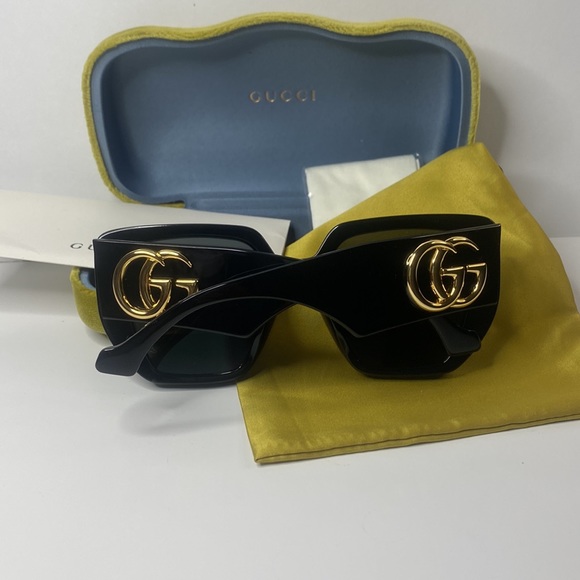 New - GUCCI GG0956S-003 54 Sunglass WOMAN ACETATE BLACK - Picture 15 of 15